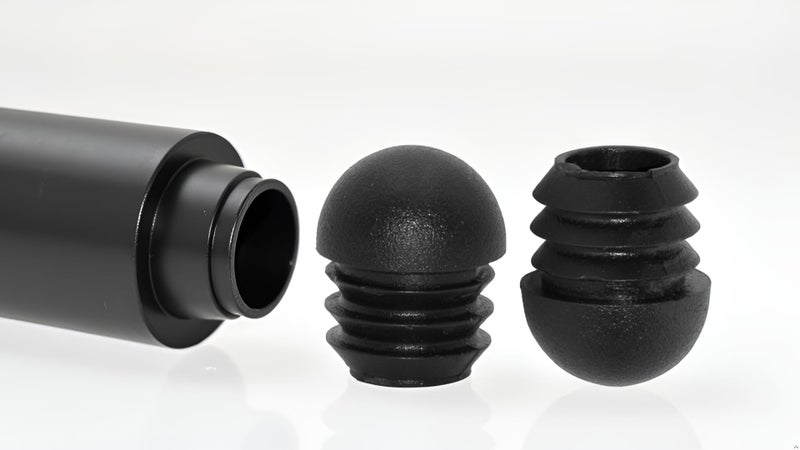 Flyshop 16-Pack 3/4-inch Outside Diameter, 19 mm OD Black Hard Plastic End Caps, Round Tube Inserts Furniture Glides for Tables and Chairs - Image 3